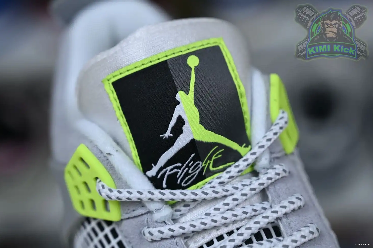 Kimikick Jordan Air 4 retro se'95neon Jordan 0614